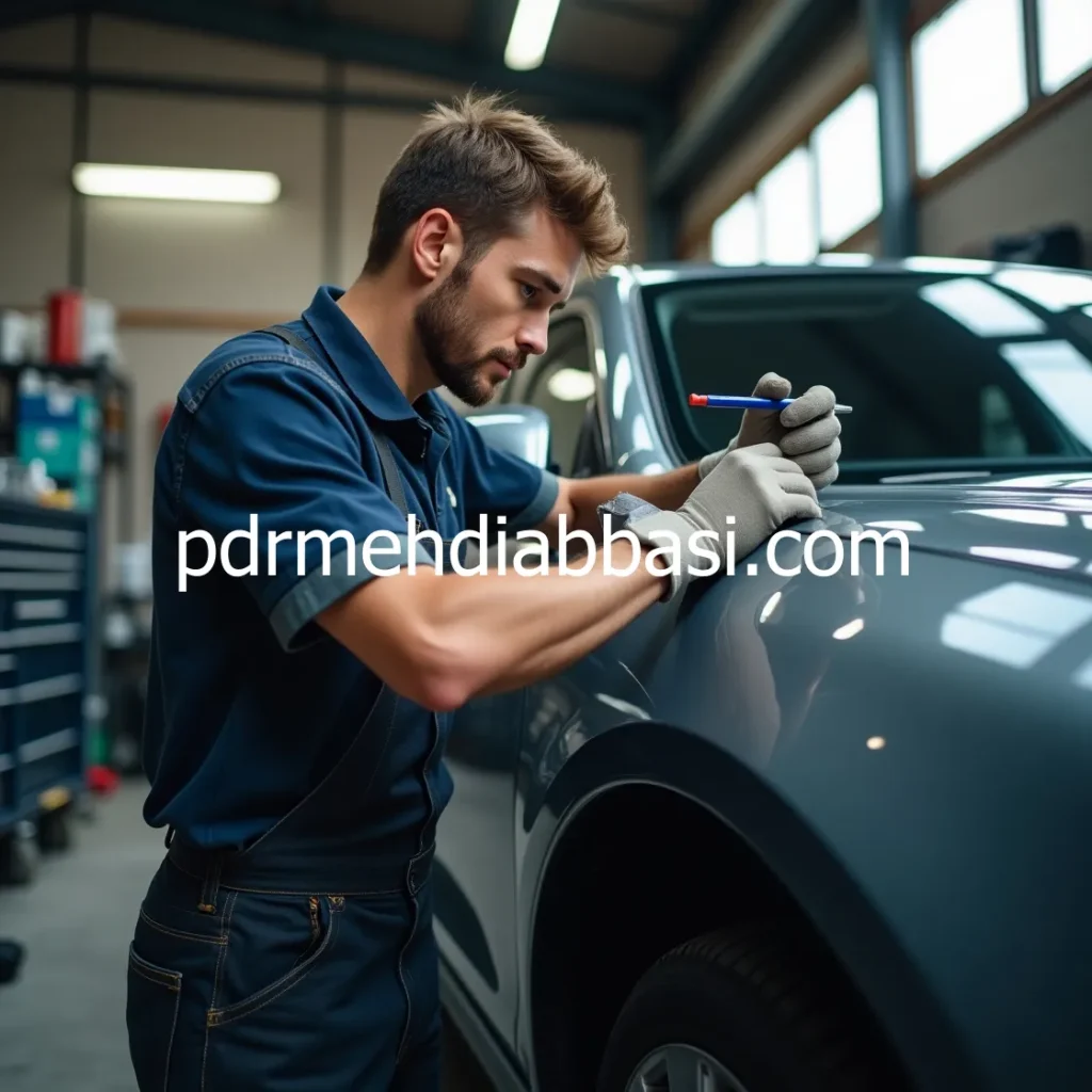 عباسی خدمات صافکاری و نقاشی بدنه خودرو با قیمت مناسب در تهران سعادت‌ آباد