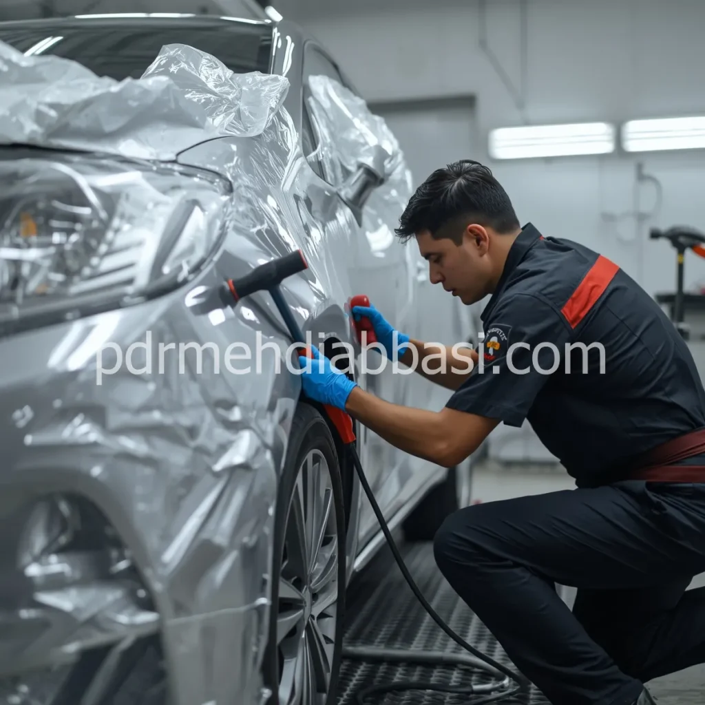 عباسی خدمات صافکاری بدنه و رفع خش خودرو در تهران سعادت‌ آباد